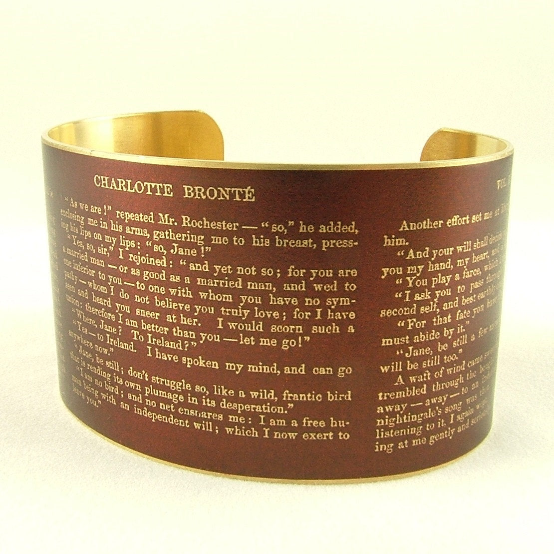 Charlotte Bronte's Jane Eyre Cuff Bracelet
