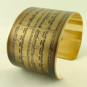 Schubert Ave Maria Music Cuff Bracelet