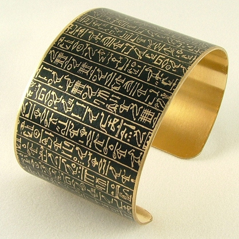 Egyptian Book of the Dead Cuff Bracelet