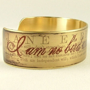 Jane Eyre Quote Cuff Bracelet