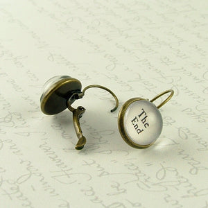 Chapter One / The End Book Earrings
