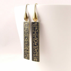 Hieroglyphic Earrings