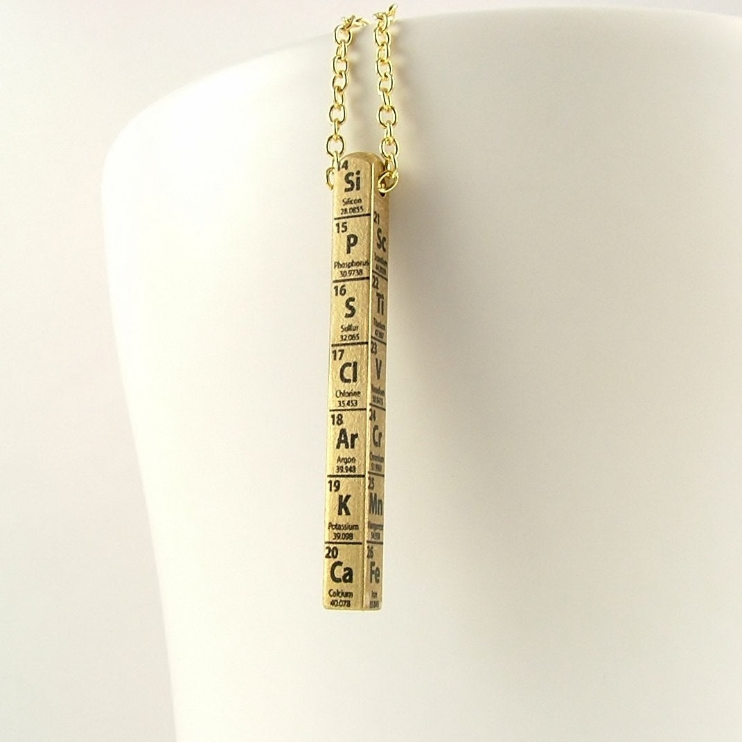 Periodic Table of Elements Necklace