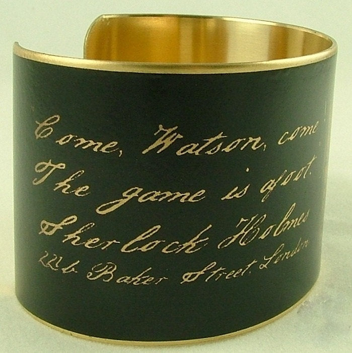 Sherlock Holmes Cuff Bracelet