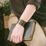 Rosetta Stone Wide Cuff Bracelet